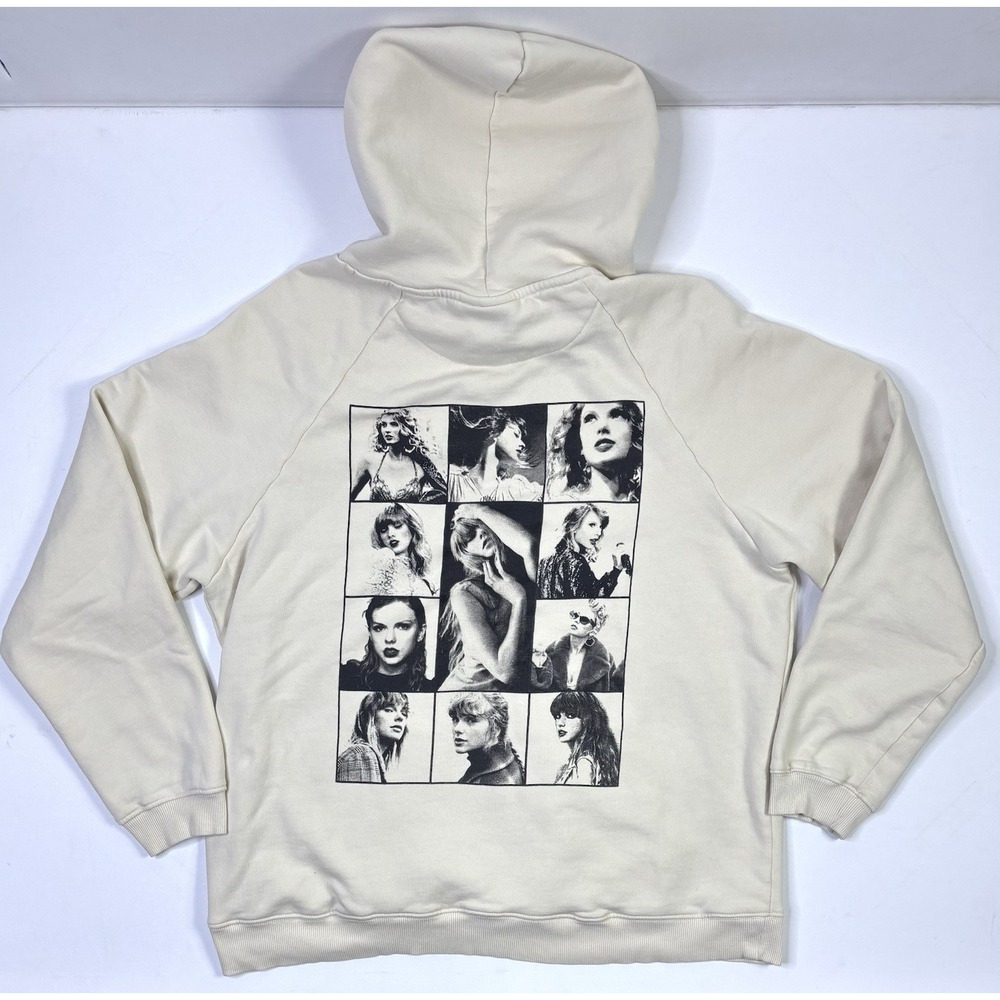 Taylor Swift the Eras Tour Hoodie Adult 2XL Official Merchandise Pullover Beige